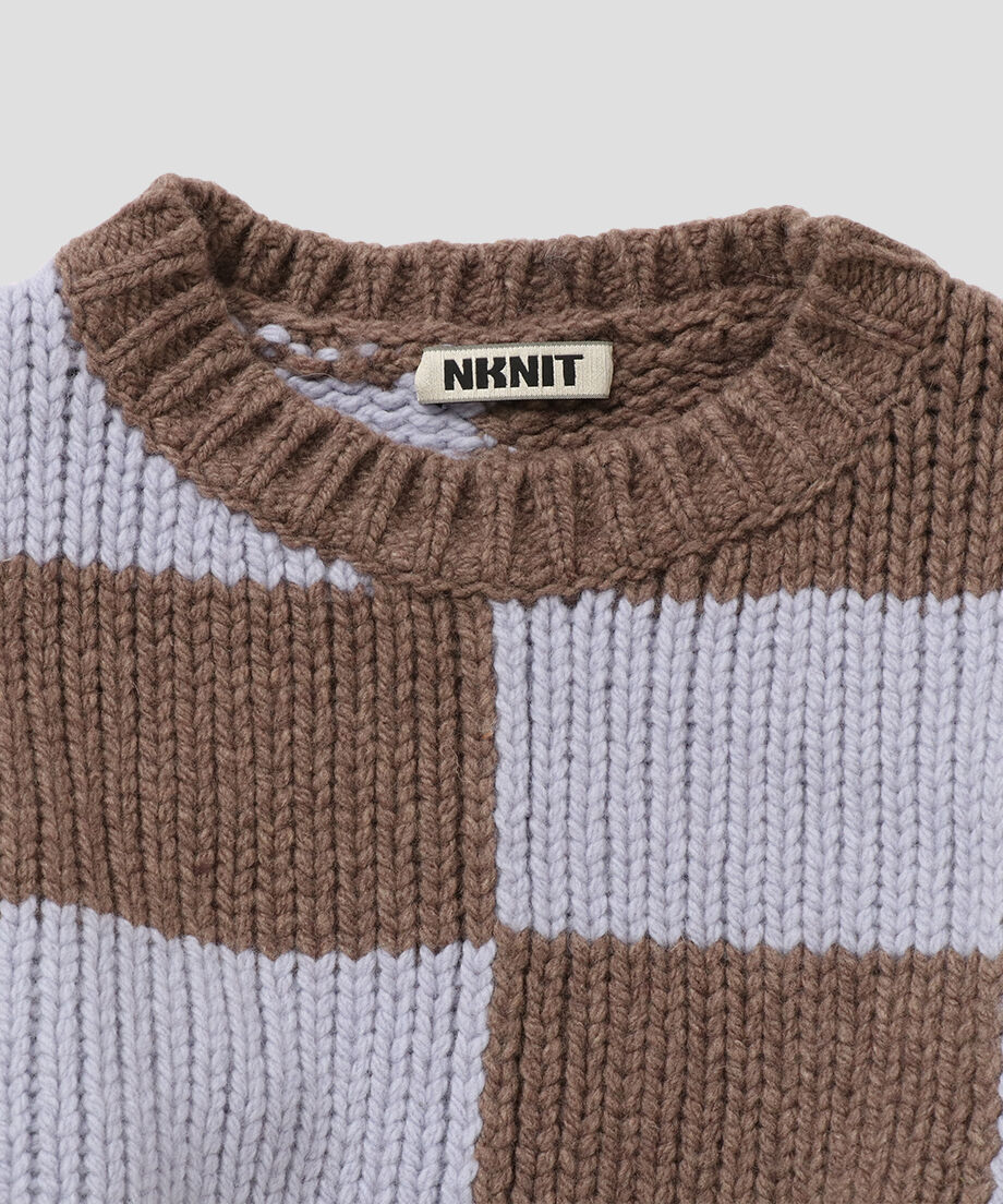 short checkered KNIT_8