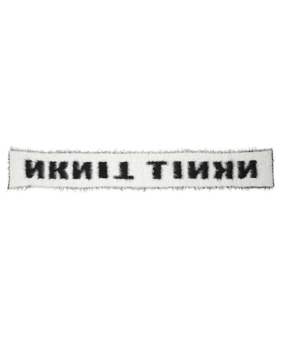 shaggy logo KNIT long scarf_18