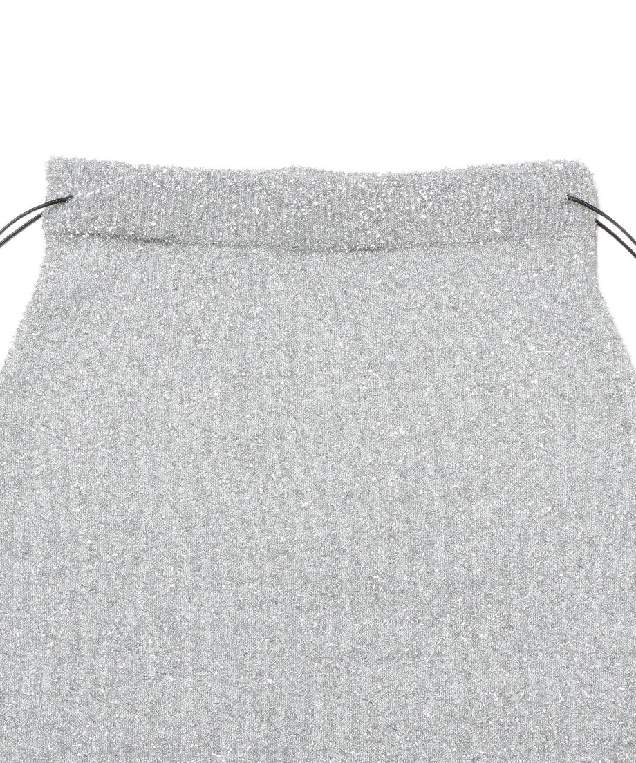 dry shaggy KNIT long skirt_17