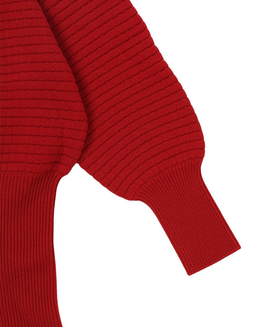 waffle KNIT 2way dress_12