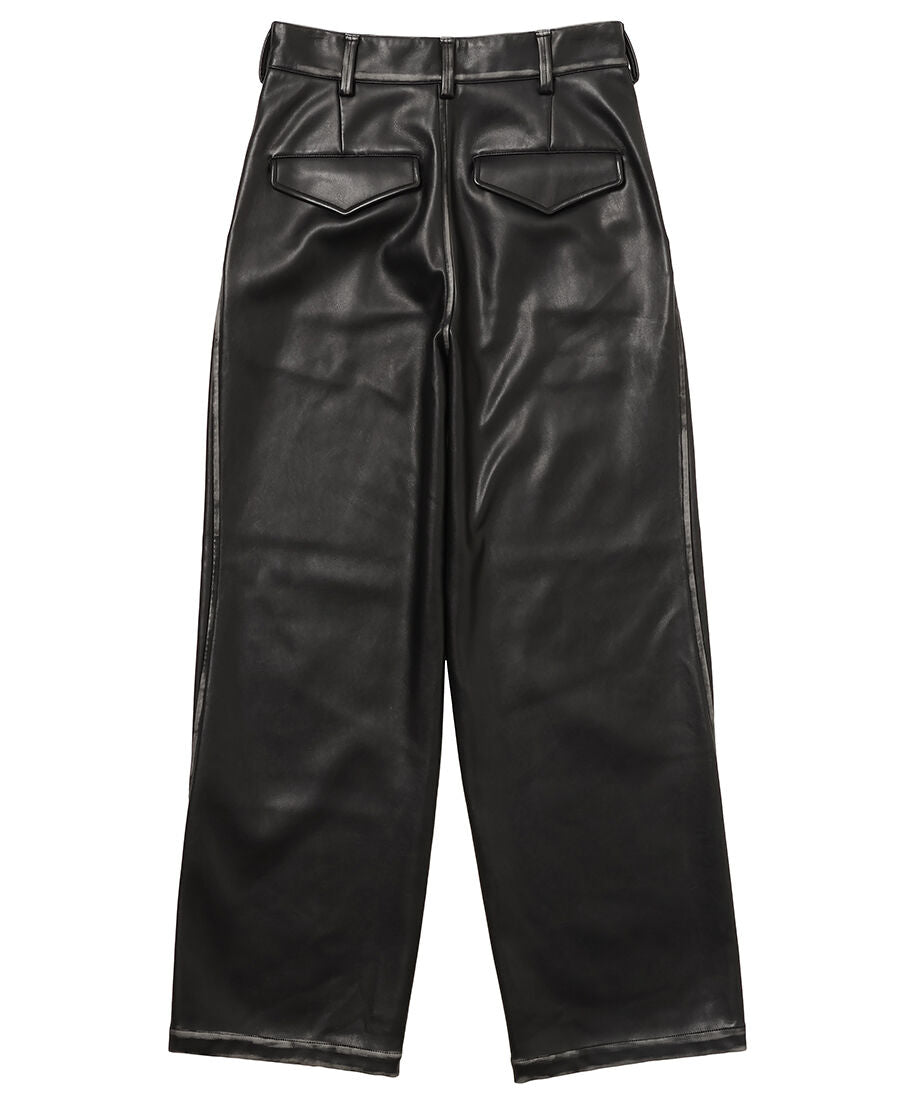 vegan leather high-rise pants_5