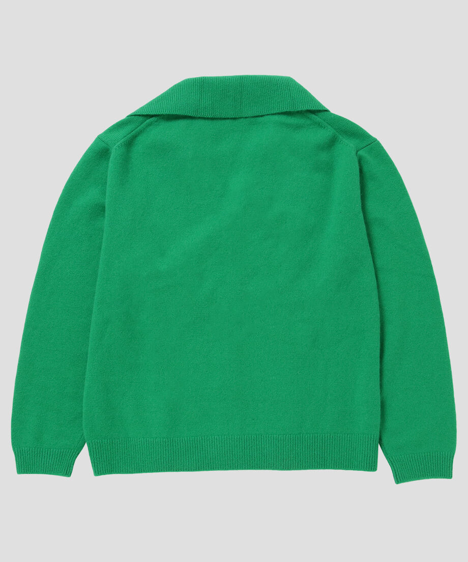 raccoon mix collar KNIT cardigan_5