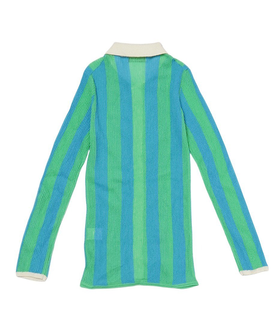 striped pattern KNIT shirts_16