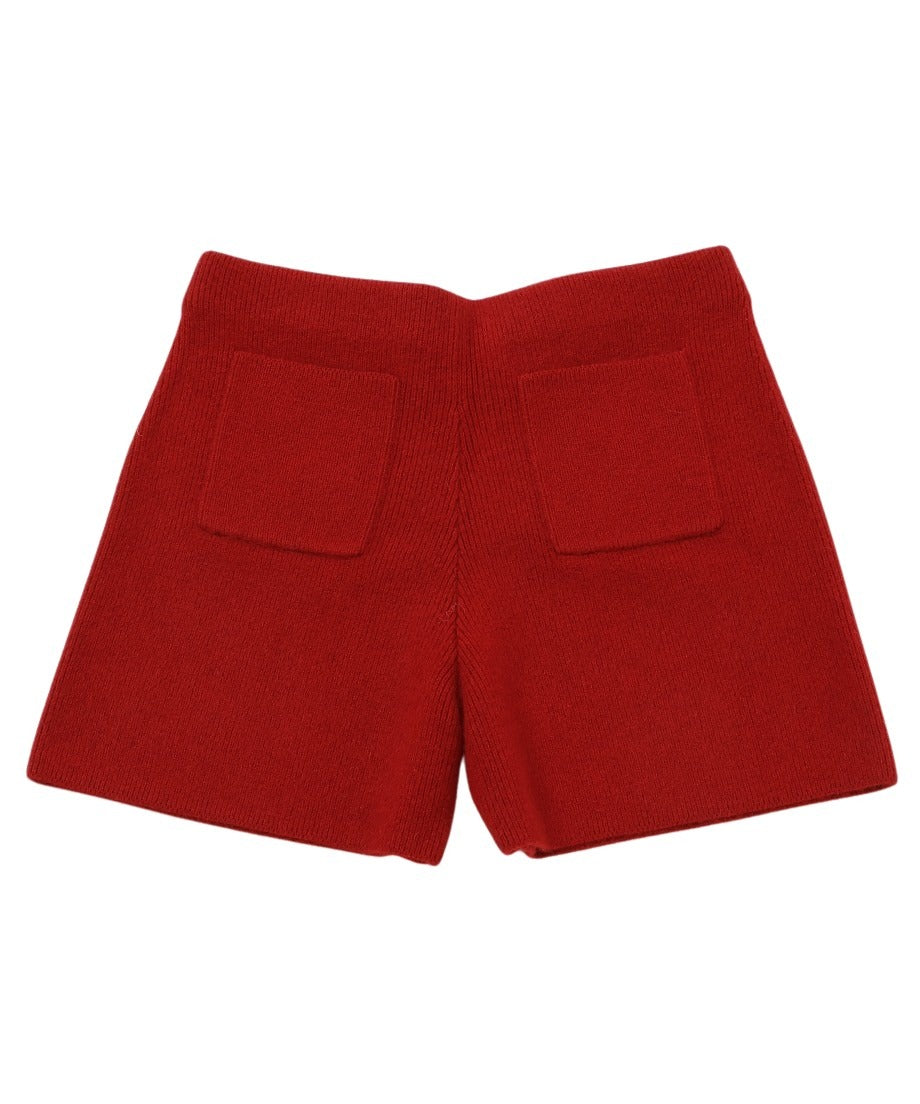 raccoon mix KNIT short pants_7