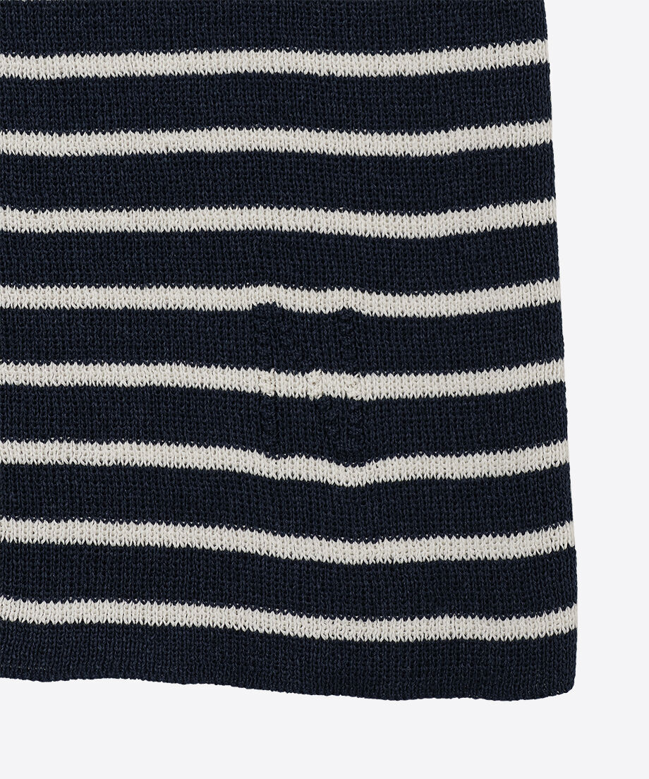 paper mix pattern knit T-shirt♡_8