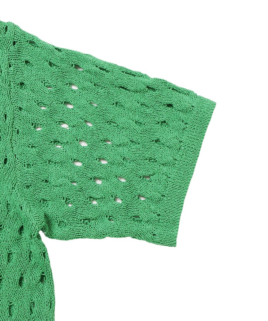 wave pattern KNIT shirt_20