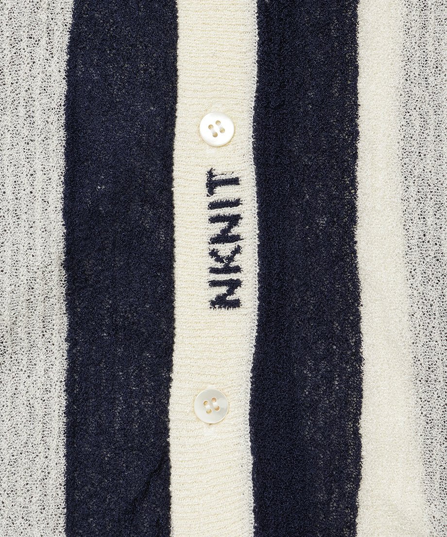striped pattern KNIT shirts_12