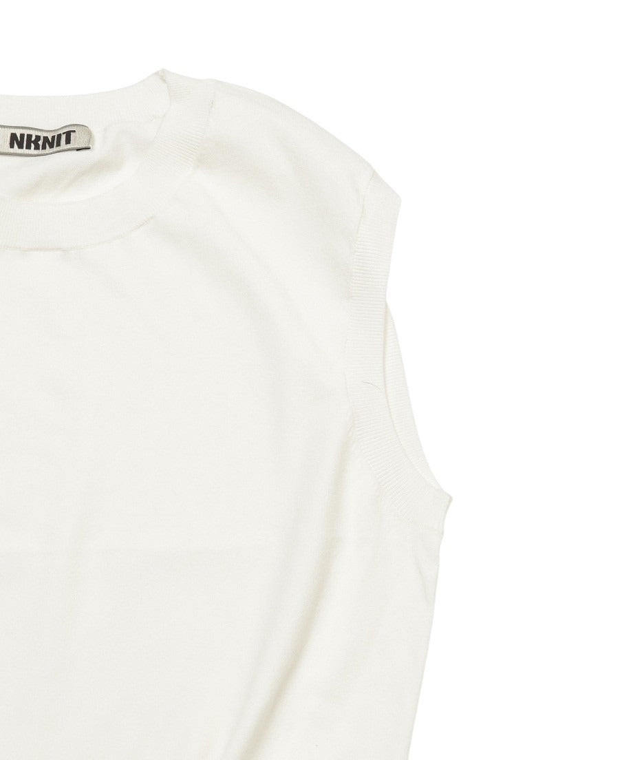 silk mix sleeveless KNIT_12