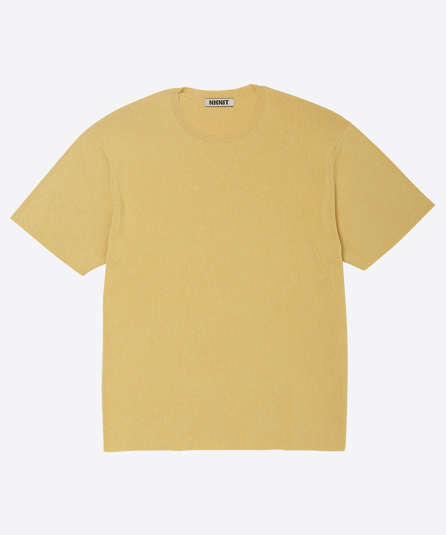 paper mix basic knit T-shirt_4