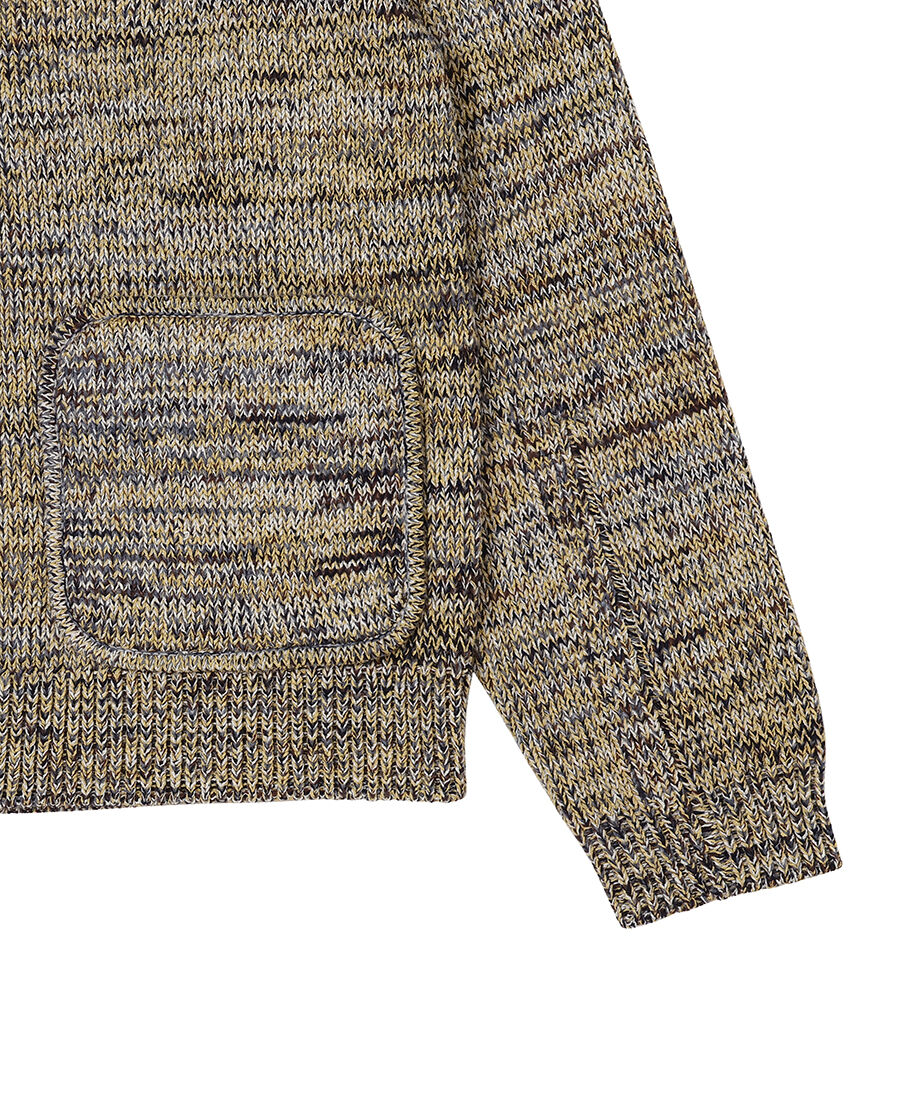 damaged mix color KNIT cardigan_5