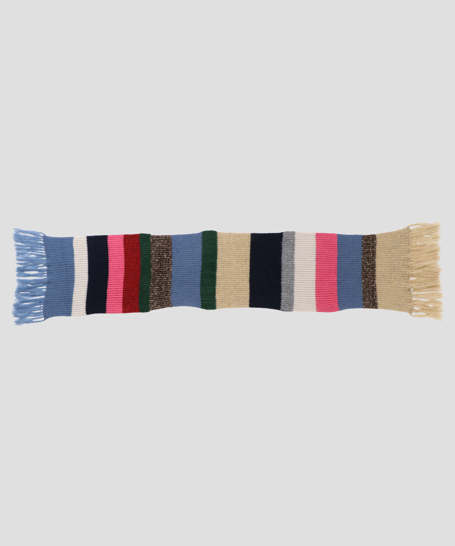 mix stripe big KNIT scarf_1
