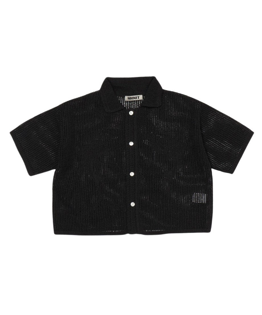 mesh dolphin KNIT shirt_3