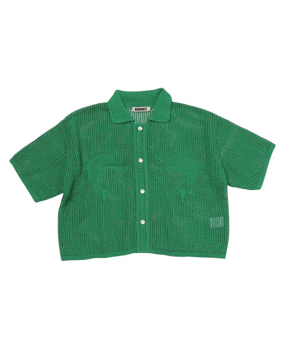 mesh dolphin KNIT shirt_5