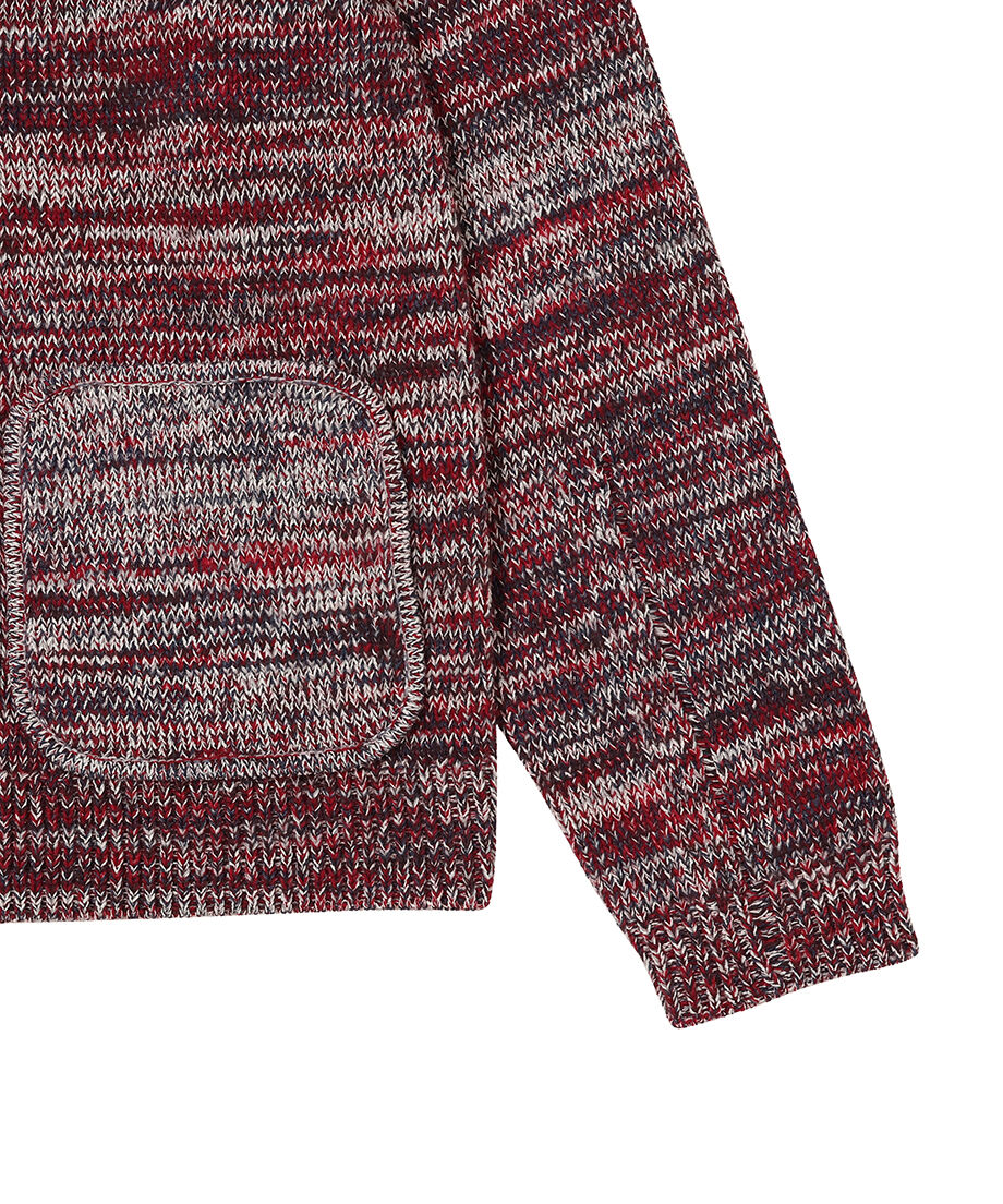 damaged mix color KNIT cardigan_8