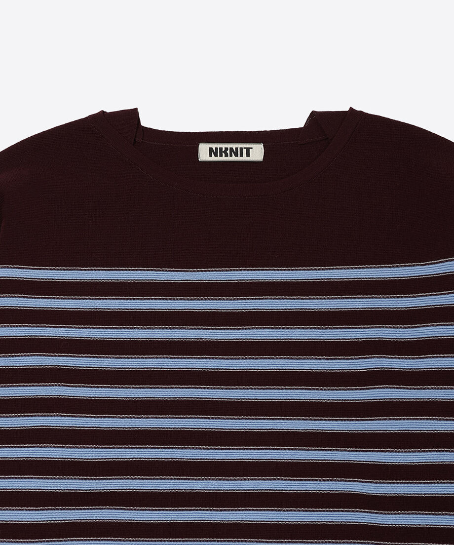 cotton nylon striped knit_5