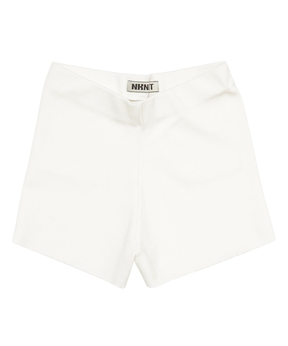 silk cotton fit KNIT shorts_3