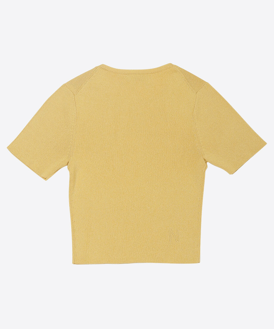 paper mix mini knit T-shirt_12