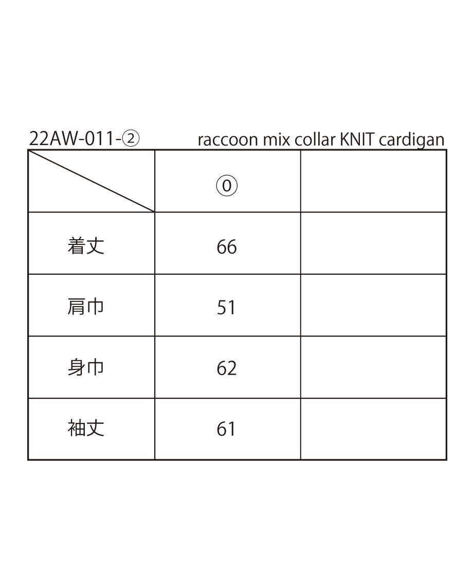 raccoon mix collar KNIT cardigan_11
