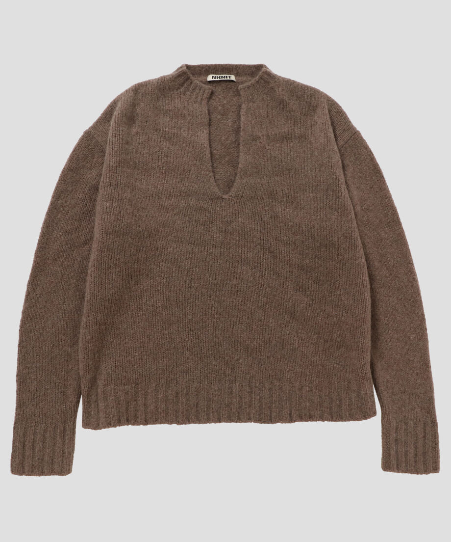 cashmere mix soft V-neck KNIT_3