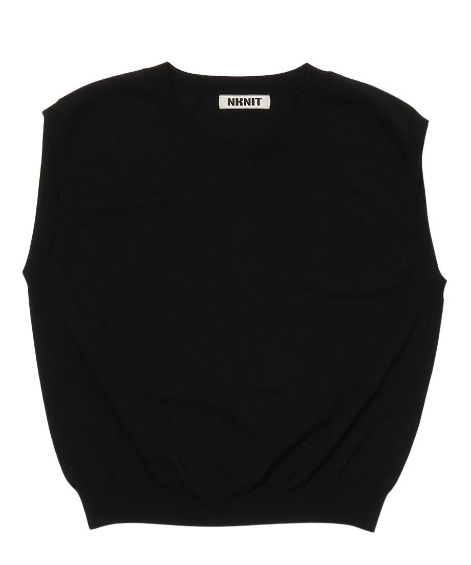 silk mix sleeveless KNIT_7