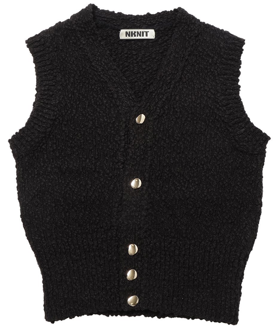 mini V-neck KNIT vest_3