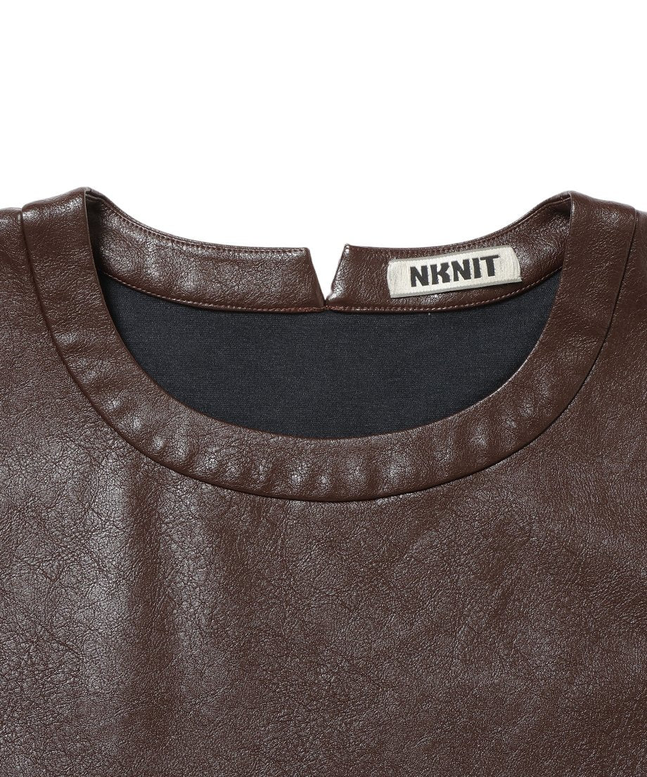 vegan leather box mini dress_12