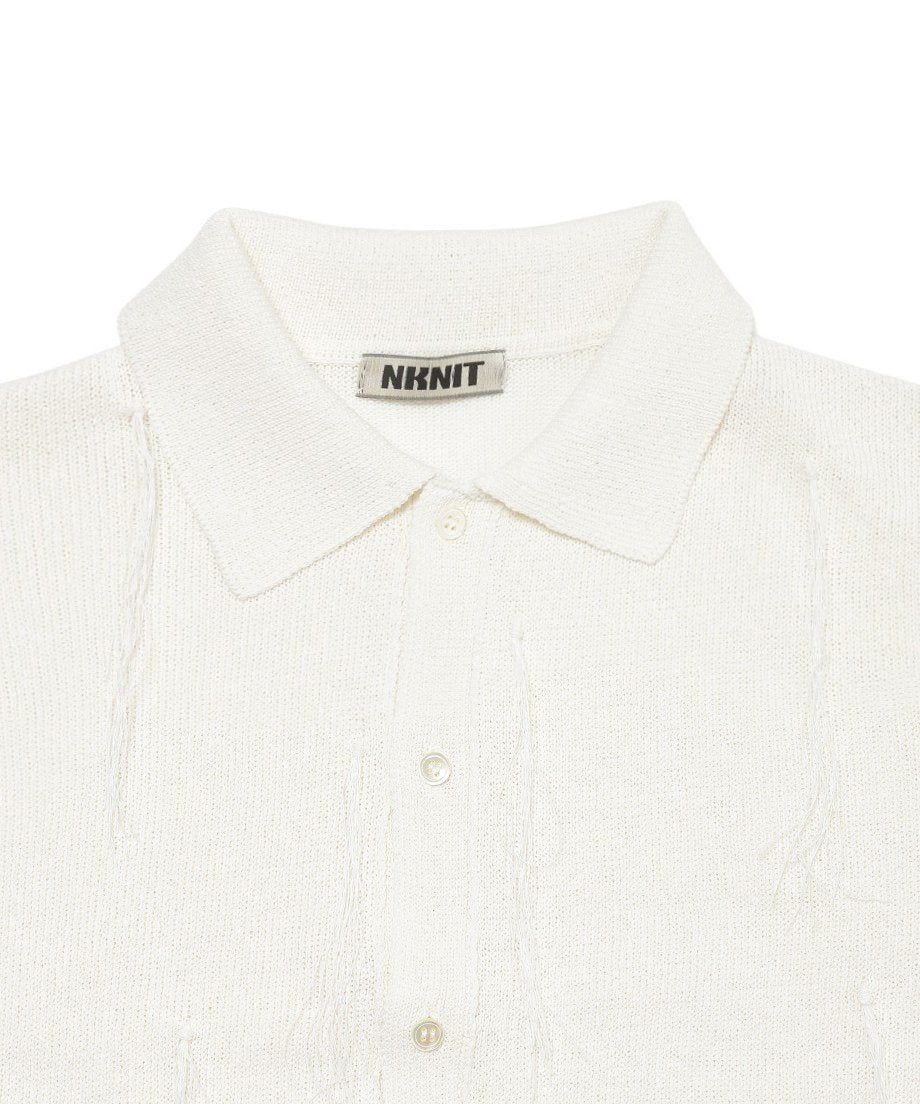 paper mix fringe KNIT shirts_8