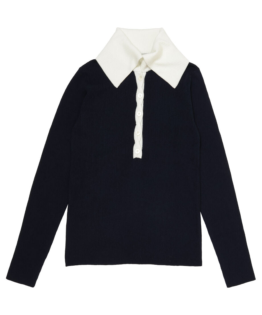sailor collar rib KNIT_1