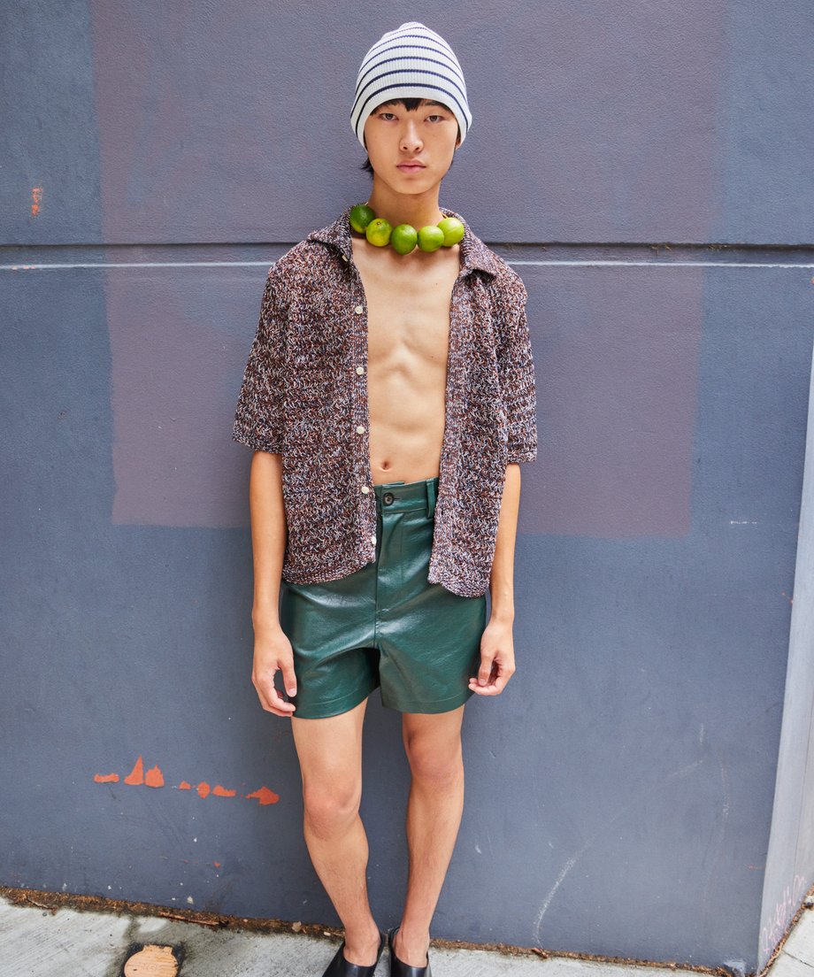 mix color KNIT shirt_1