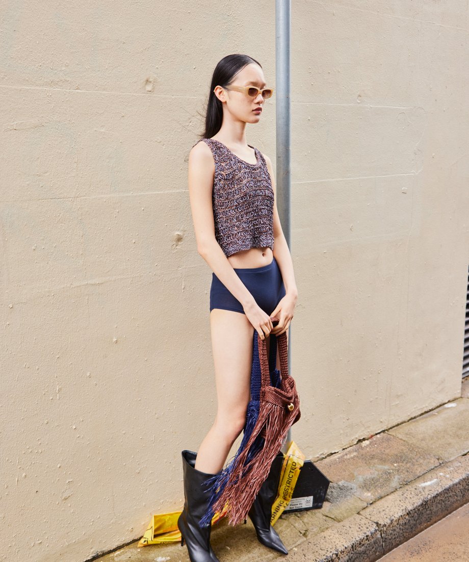 mix color KNIT tank_1