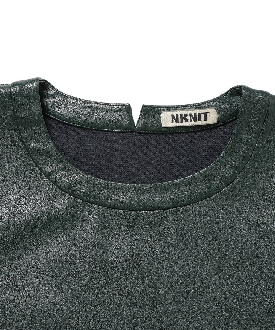 vegan leather box mini dress_10