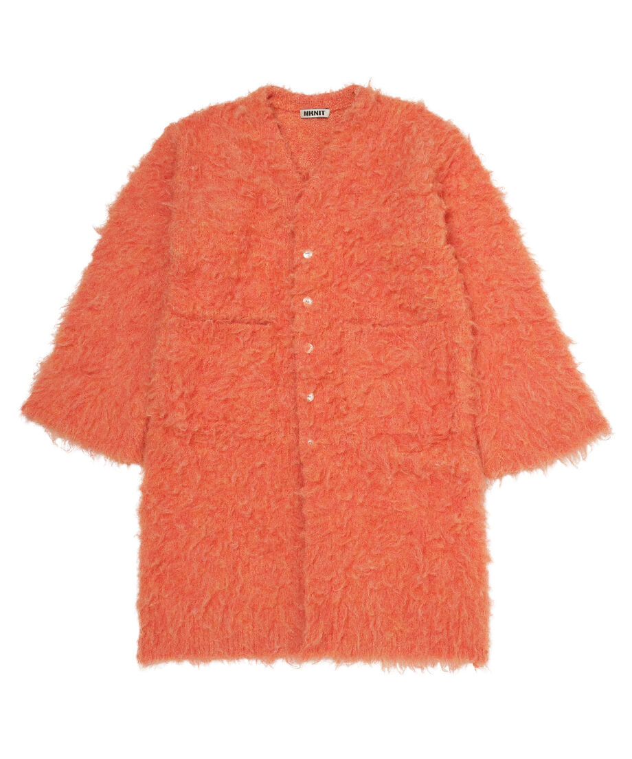 shaggy long KNIT cardigan_4