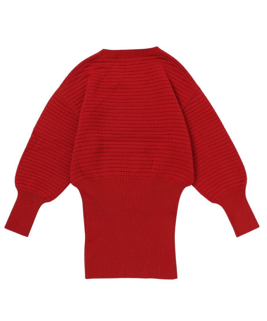 waffle KNIT 2way dress_7