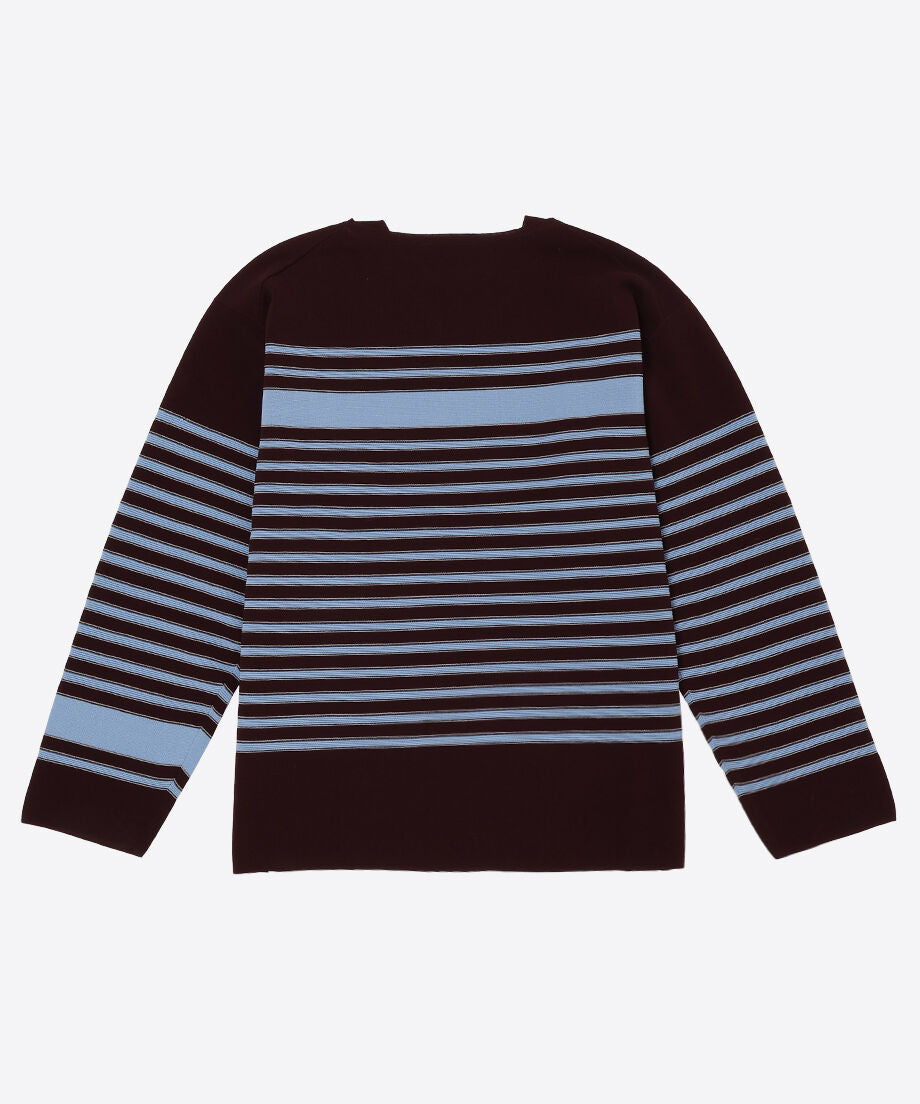cotton nylon striped knit_6