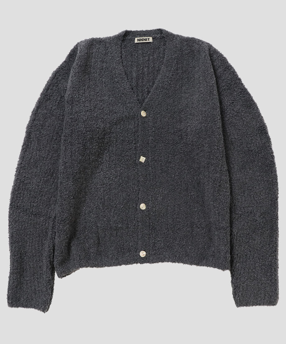 fluffy rib KNIT cardigan_4