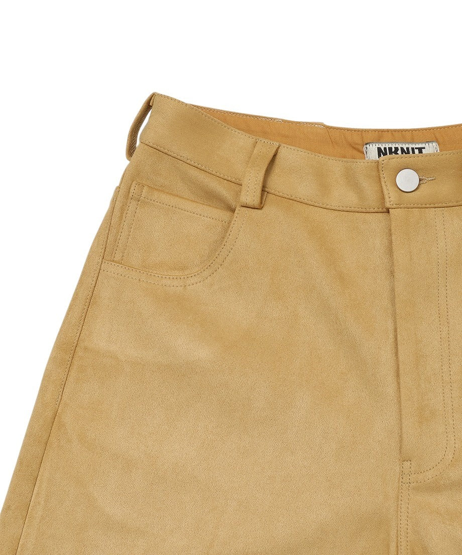 suede half pants_5