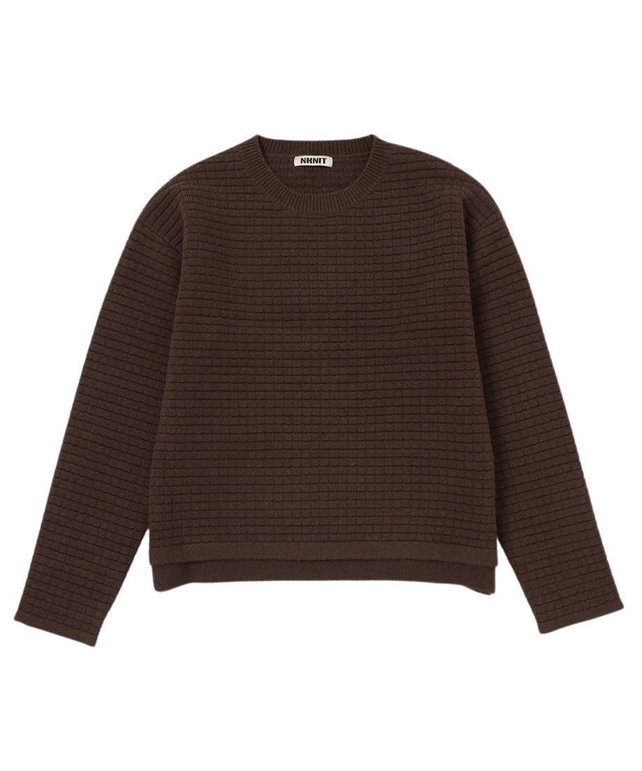 waffle KNIT pullover_3