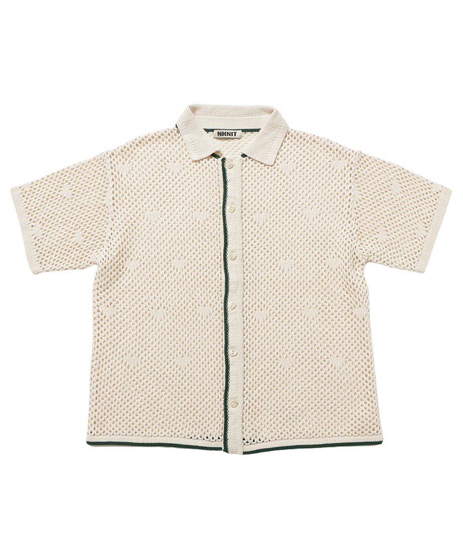 mesh♡ pattern KNIT shirt_3