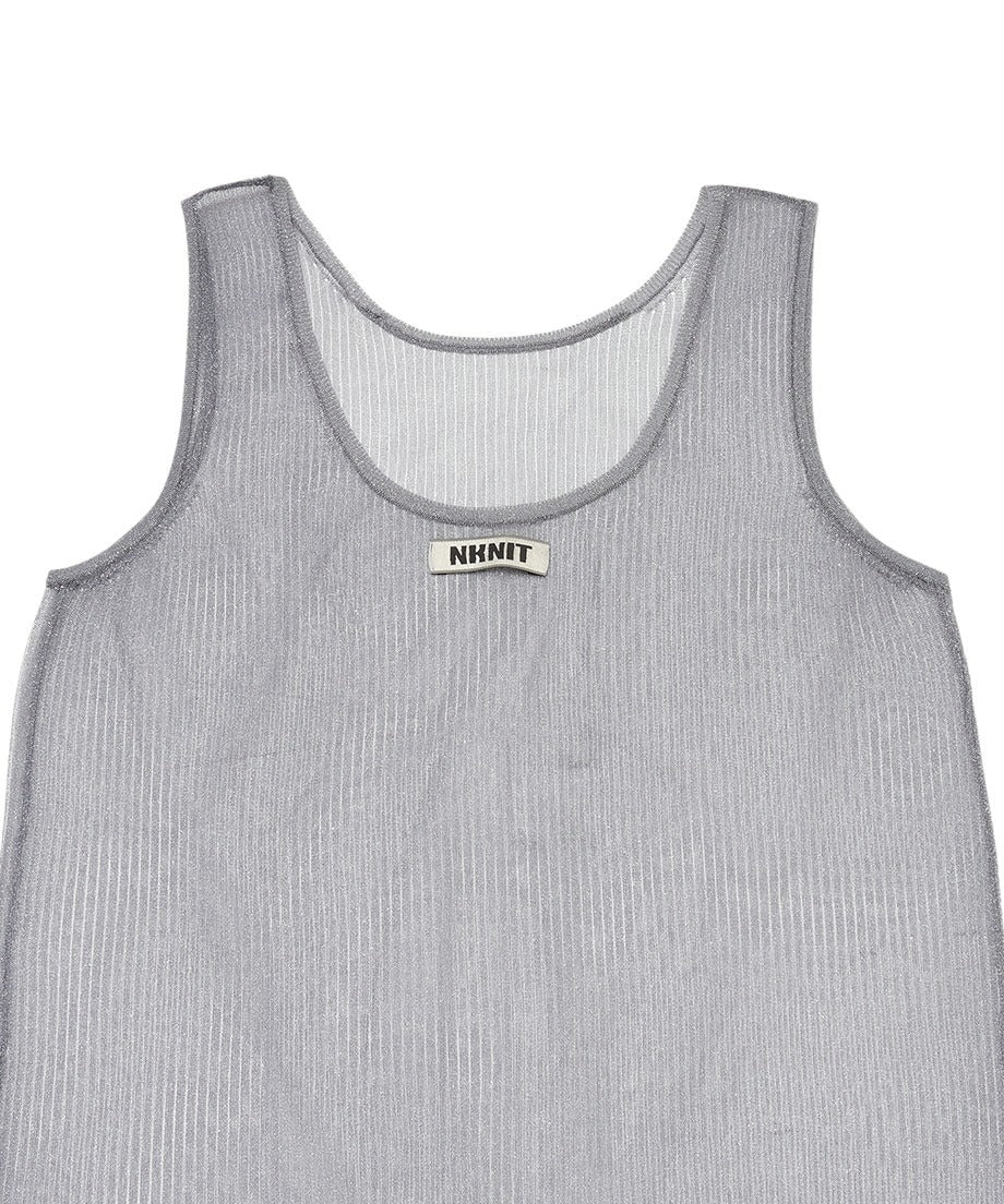 sheer metallic KNIT dress_6