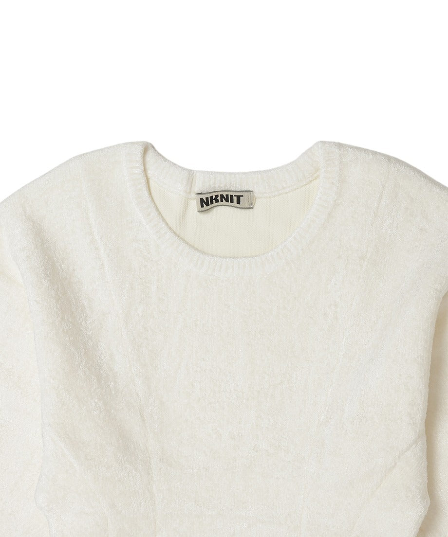 constructive sleeve KNIT dress_15