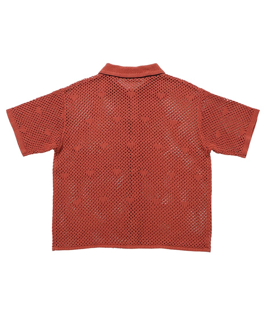 mesh♡ pattern KNIT shirt_14