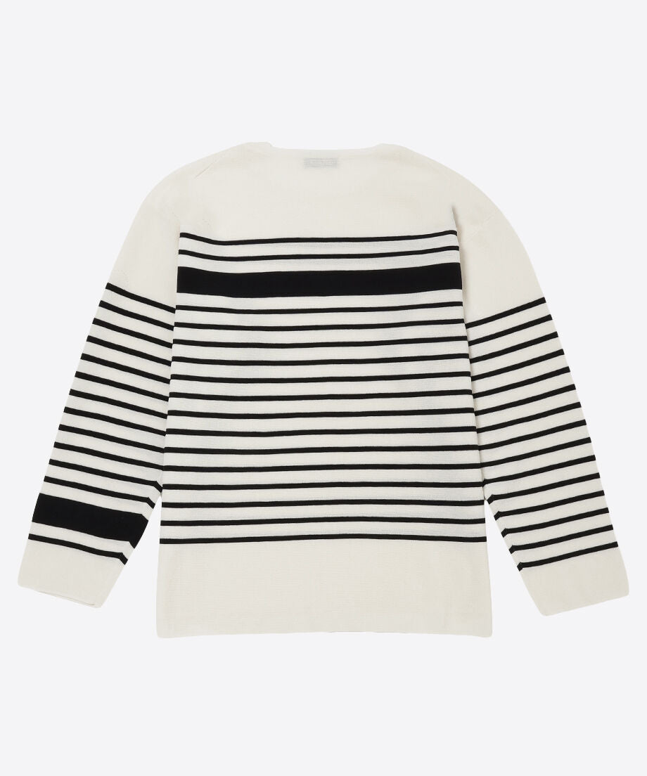 cotton nylon striped knit_12