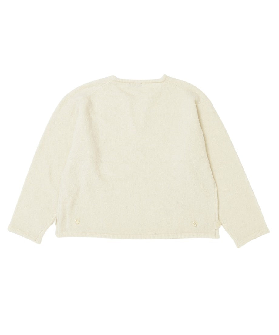 V-neck bouclé KNIT_5