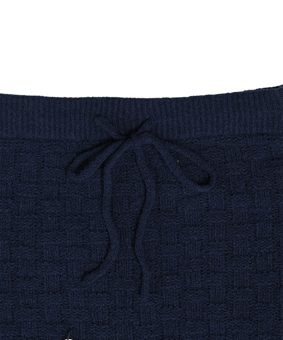 sequins bouclé KNIT long skirt_9