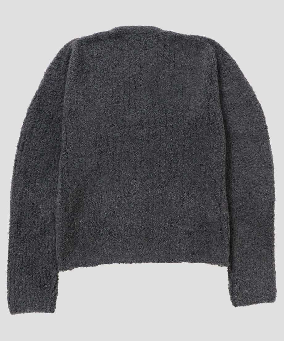 fluffy rib KNIT cardigan_12
