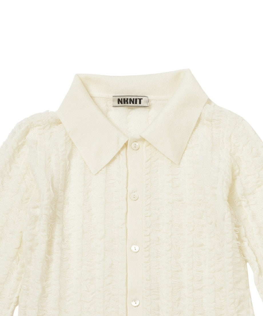 fringe long KNIT shirt_5