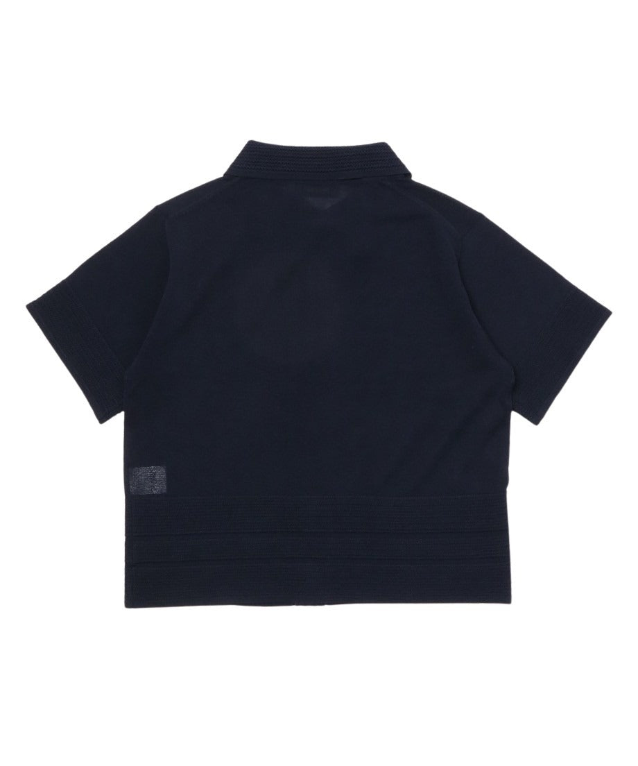 sheer wood button KNIT shirt_13