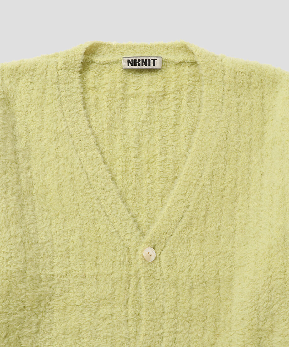 fluffy rib KNIT cardigan_5