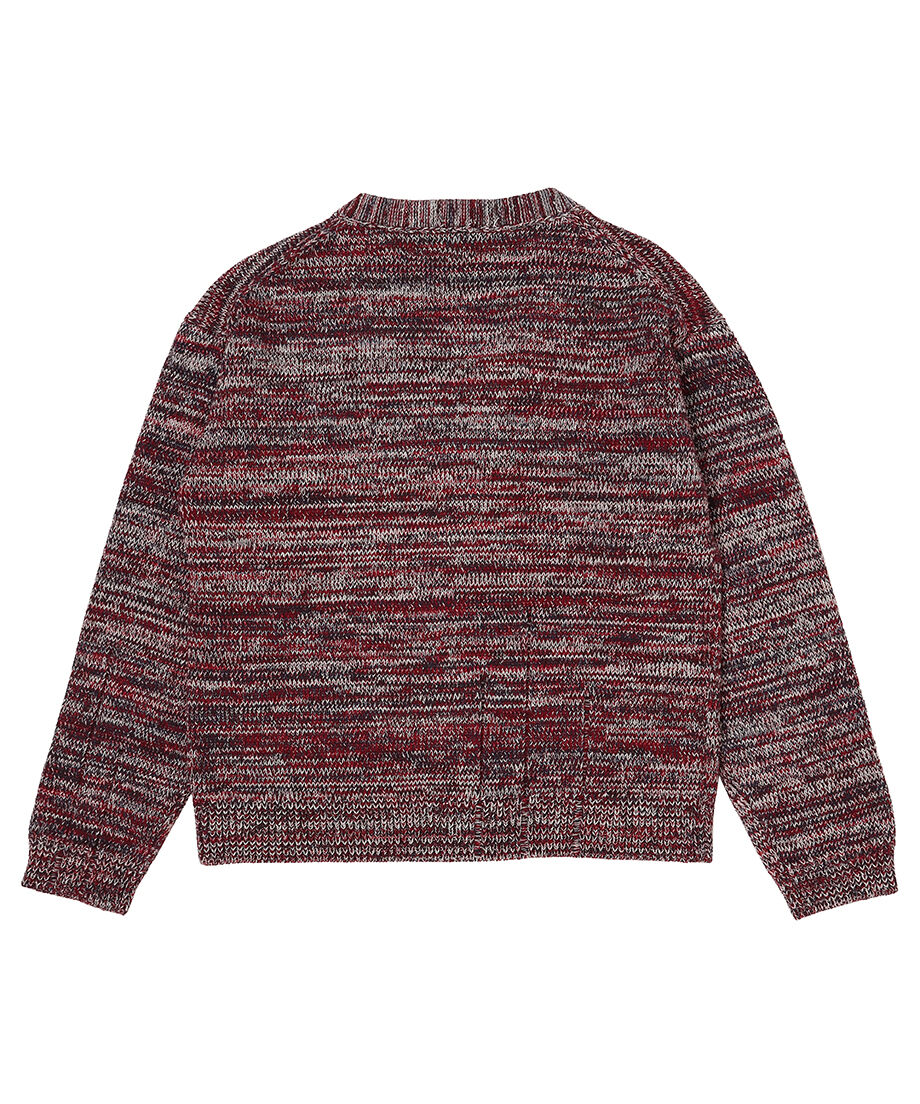 damaged mix color KNIT cardigan_9