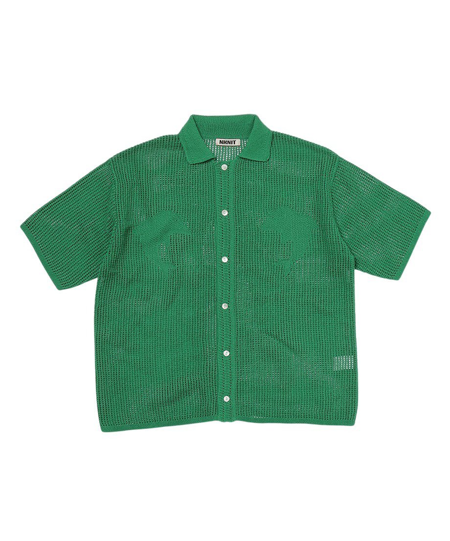 mesh dolphin KNIT shirt_6